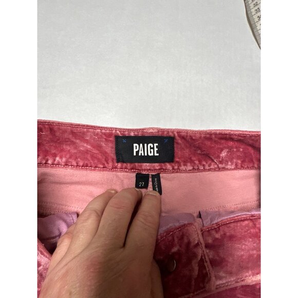 Paige Cindy twist  size 27 velvet seam twist  pants / jean size 4 - Picture 6 of 8